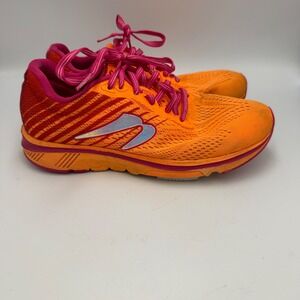 Newton Gravity 11 Women Running Shoes Orange Pink Size 8.5 Hiking Trail Gorpcore
